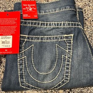 32 relaxed slim True Religion jeans.